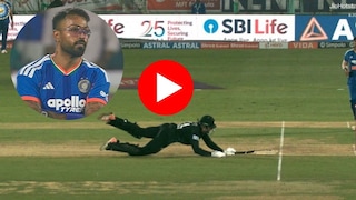 hardik pandya rocket throw mitchell santner run out