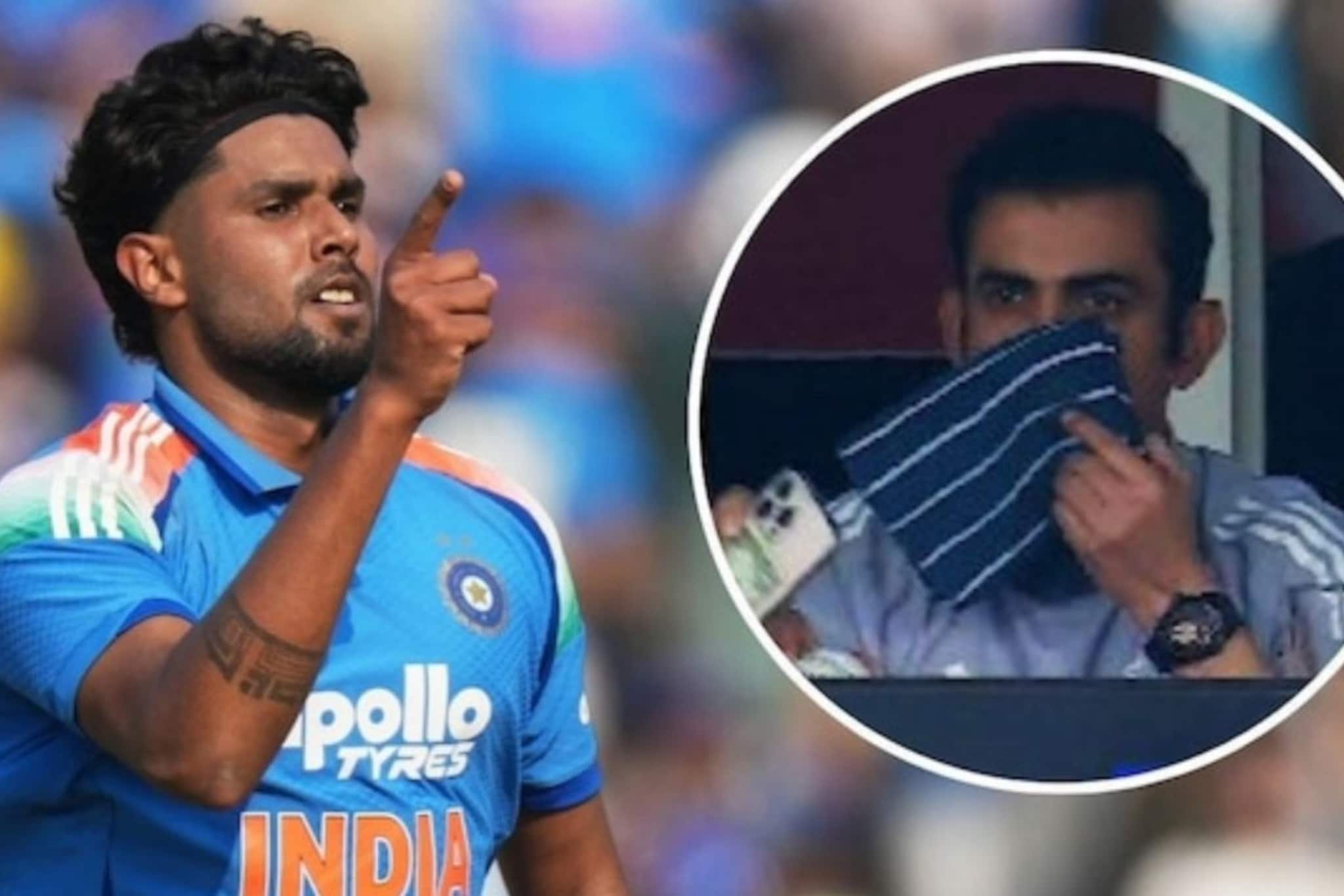 विकेट हर्षितची, पण चर्चा गंभीरच्या रिएक्शनची... खतरनाक बॉलने उखडला कॉनवेचा स्टंप