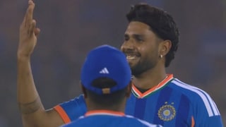 विकेट घेताच दाखवला 4 चा आकडा, हर्षित राणाच्या सेलिब्रेशनचा अर्थ समजला का? Video