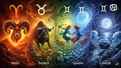 साप्ताहिक राशिफल: मेष, वृषभ, मिथुन, कर्क के लिए मिलाजुला सप्ताह.