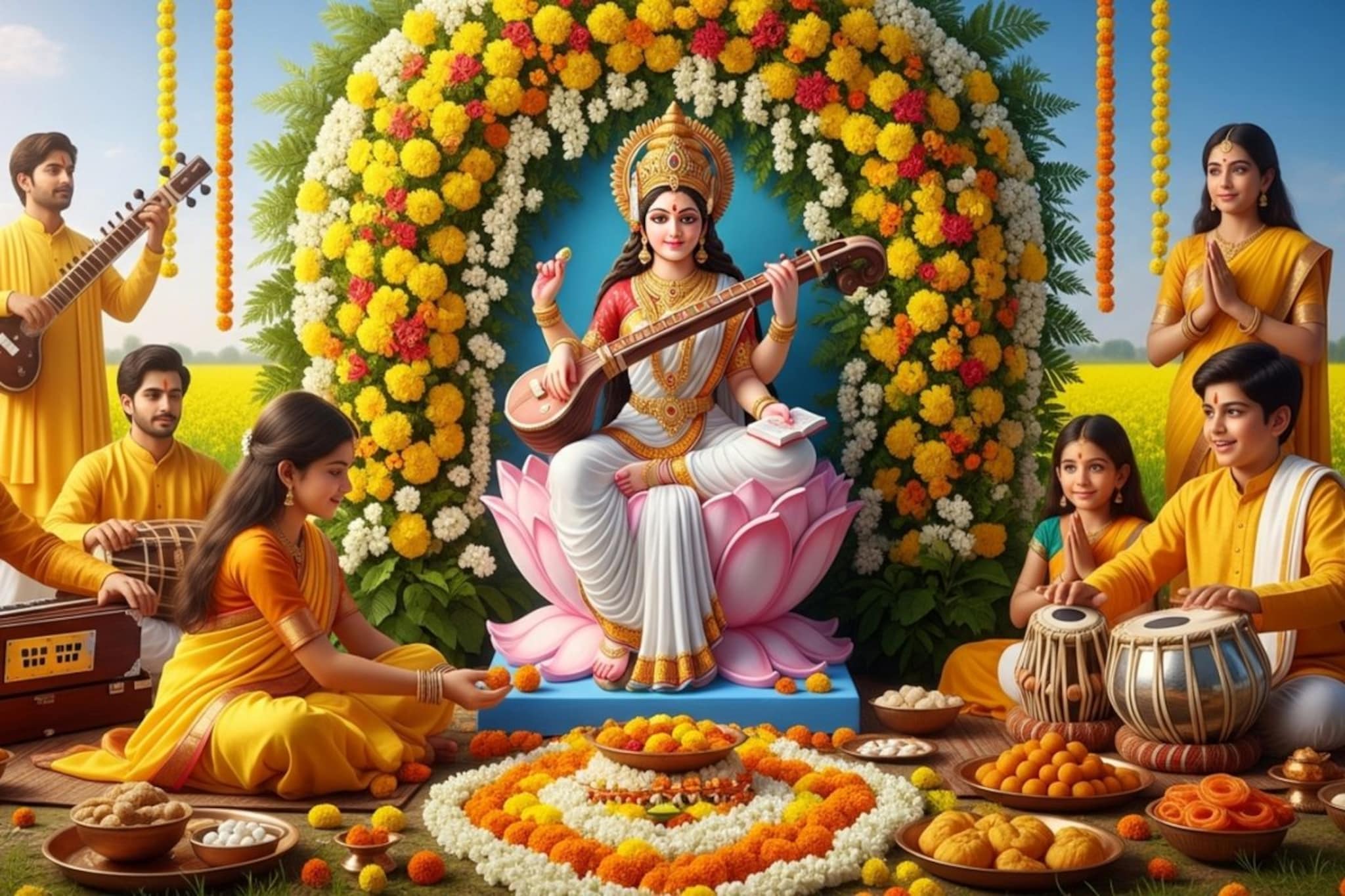 आज वसंत पंचमीला 'या' चुका करणं टाळा; देवी सरस्वतीच्या कृपेला मुकाला आज वसंत पंचमीला 'या' चुका करणं टाळा; देवी सरस्वतीच्या कृपेला मुकाला