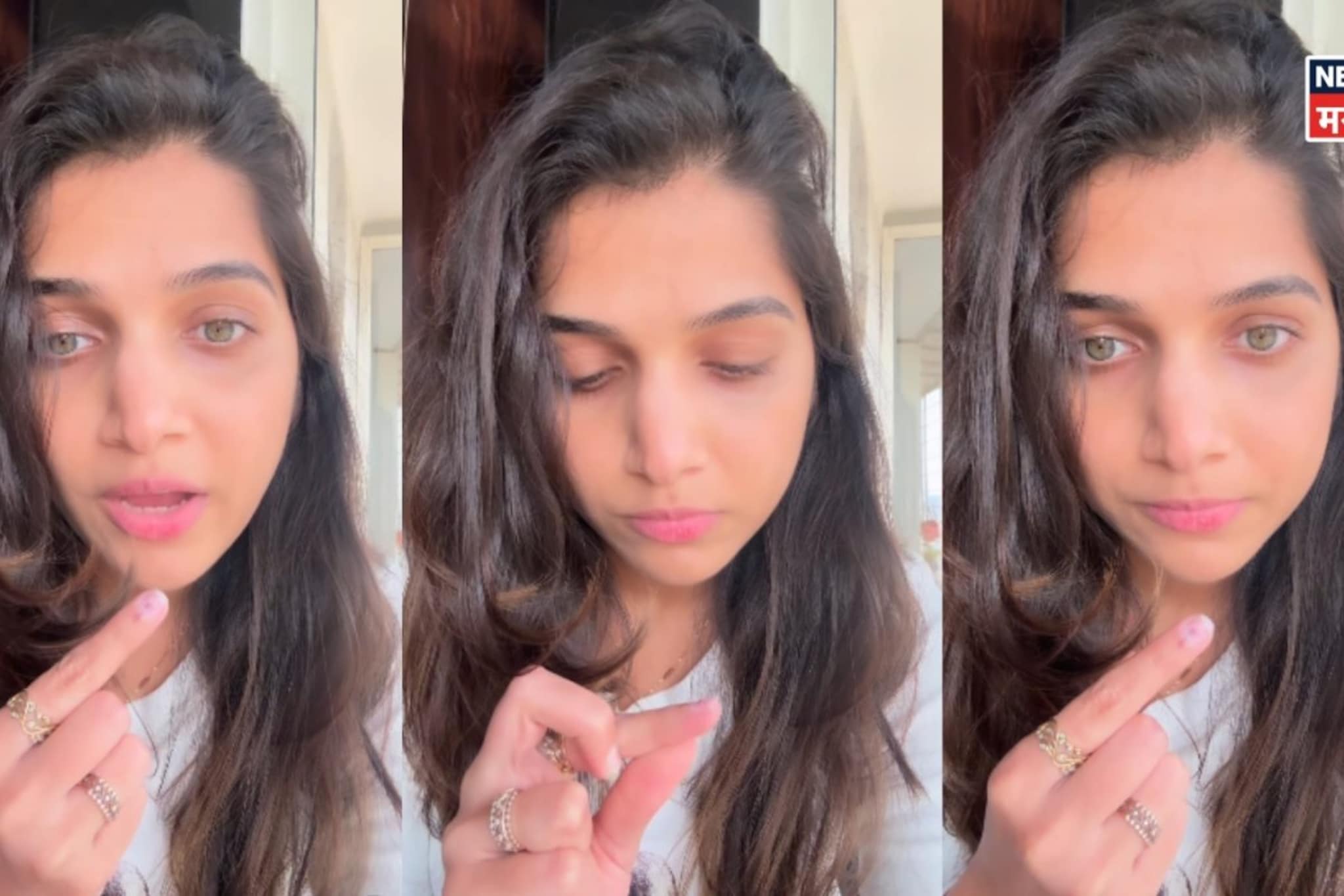 हात धुताच पुसली जान्हवी किल्लेकरच्या बोटाची शाई, नेटकऱ्यांनी दिला भन्नाट सल्ला हात धुताच पुसली जान्हवी किल्लेकरच्या बोटाची शाई, नेटकऱ्यांनी दिला भन्नाट सल्ला