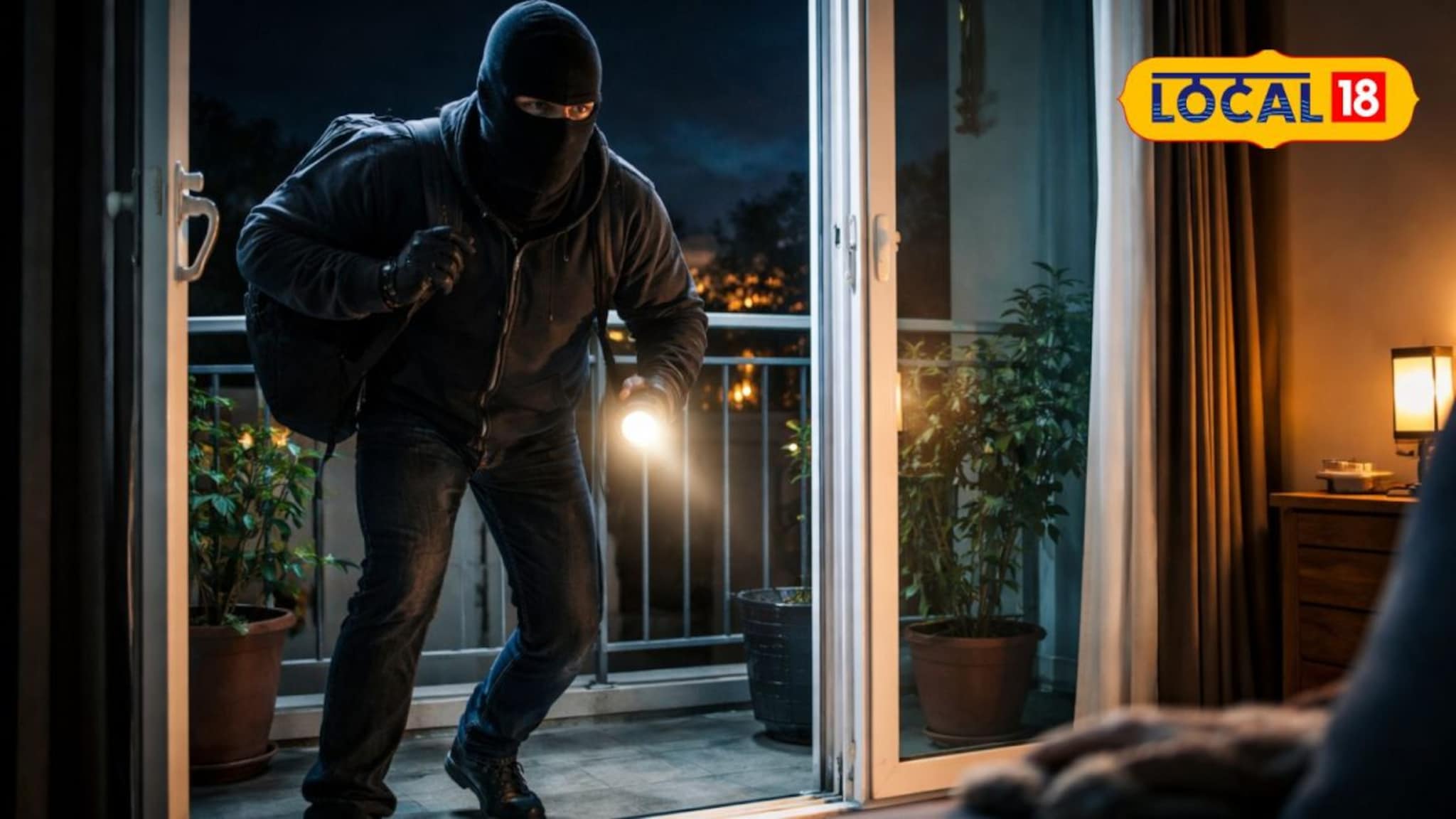 झोपेत असतानाच साधला डाव; घराच्या बाल्कनीतू आला अन्...