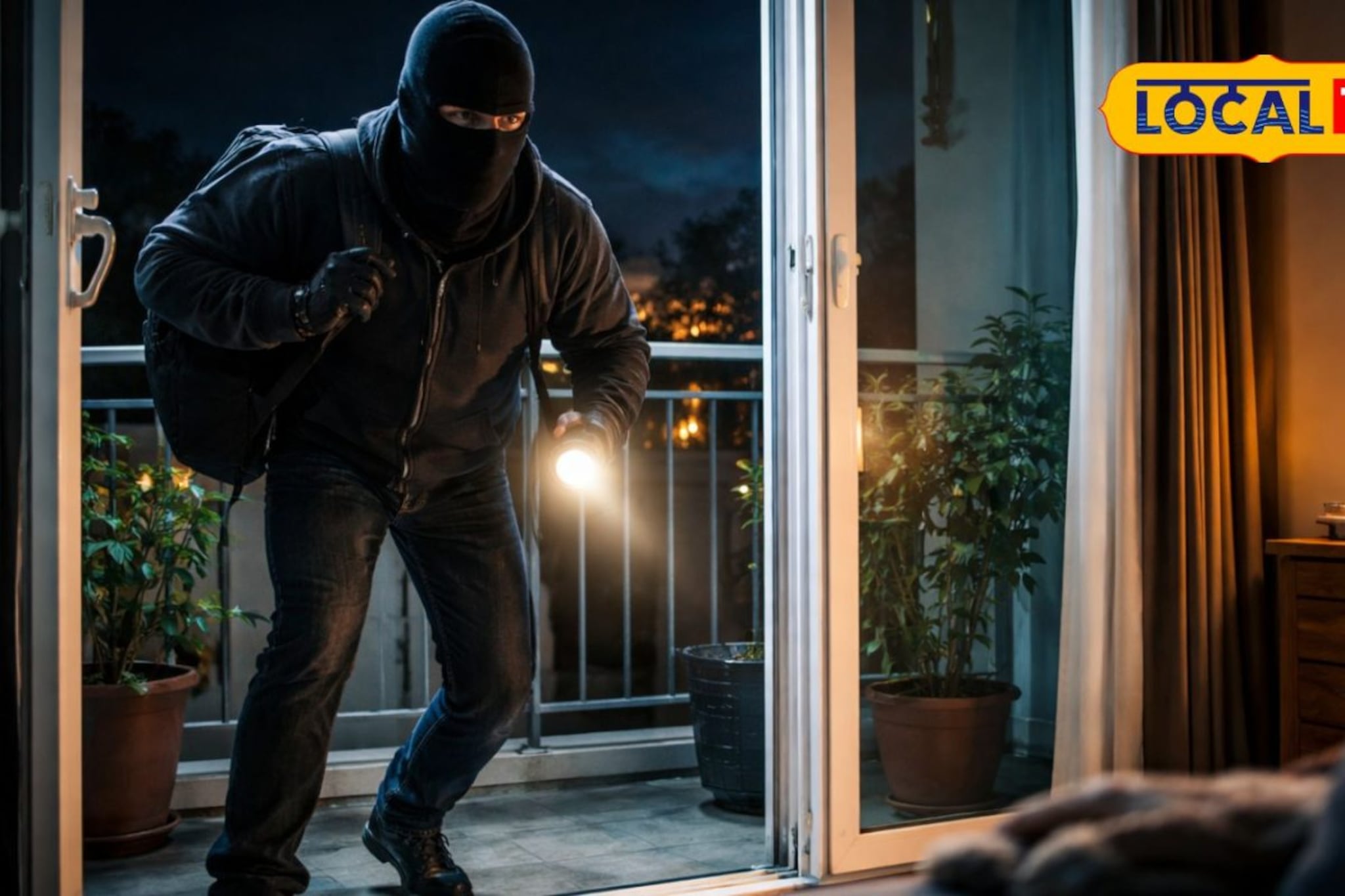 झोपेत असतानाच साधला डाव; घराच्या बाल्कनीतू आला अन्...