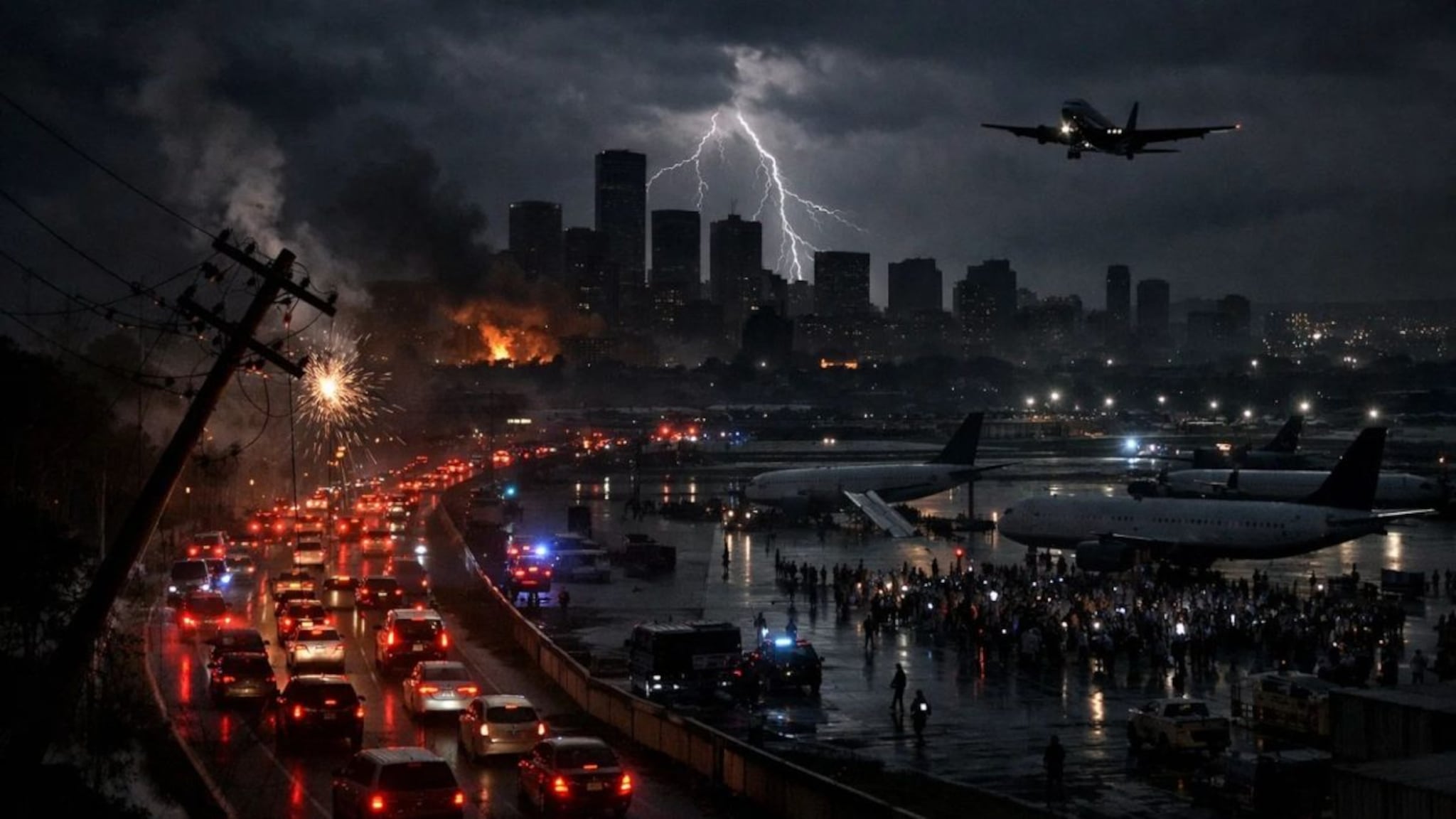 आणीबाणीनंतर अमेरिकेत हायव्होल्टेज ड्रामा, ब्लॅकआउटमुळे 9 लाख नागरिक अंधारात; 10 हजारांजवळ उड्डाणे रद्द