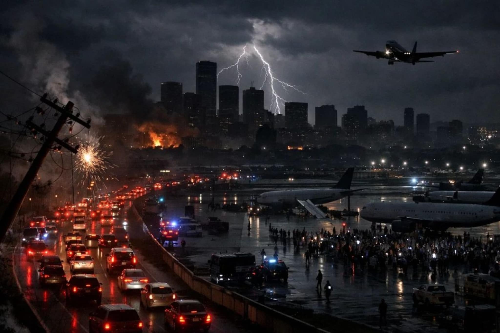 आणीबाणीनंतर अमेरिकेत हायव्होल्टेज ड्रामा, ब्लॅकआउटमुळे 9 लाख नागरिक अंधारात