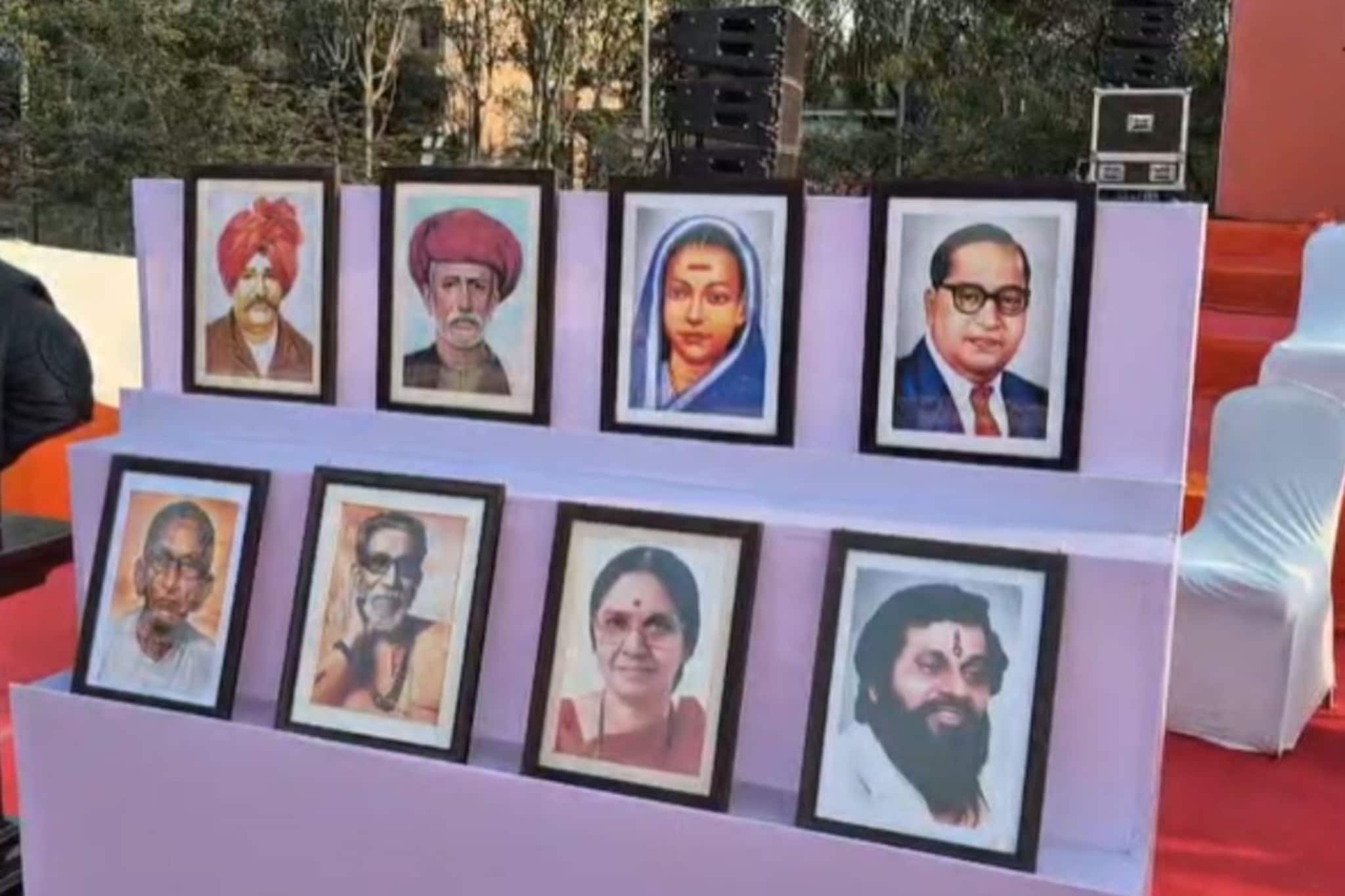 Raj Thackeray: ठाकरे बंधूंच्या नाशकाच्या सभेत व्यासपीठावर आनंद दिघेंची प्रतिमा