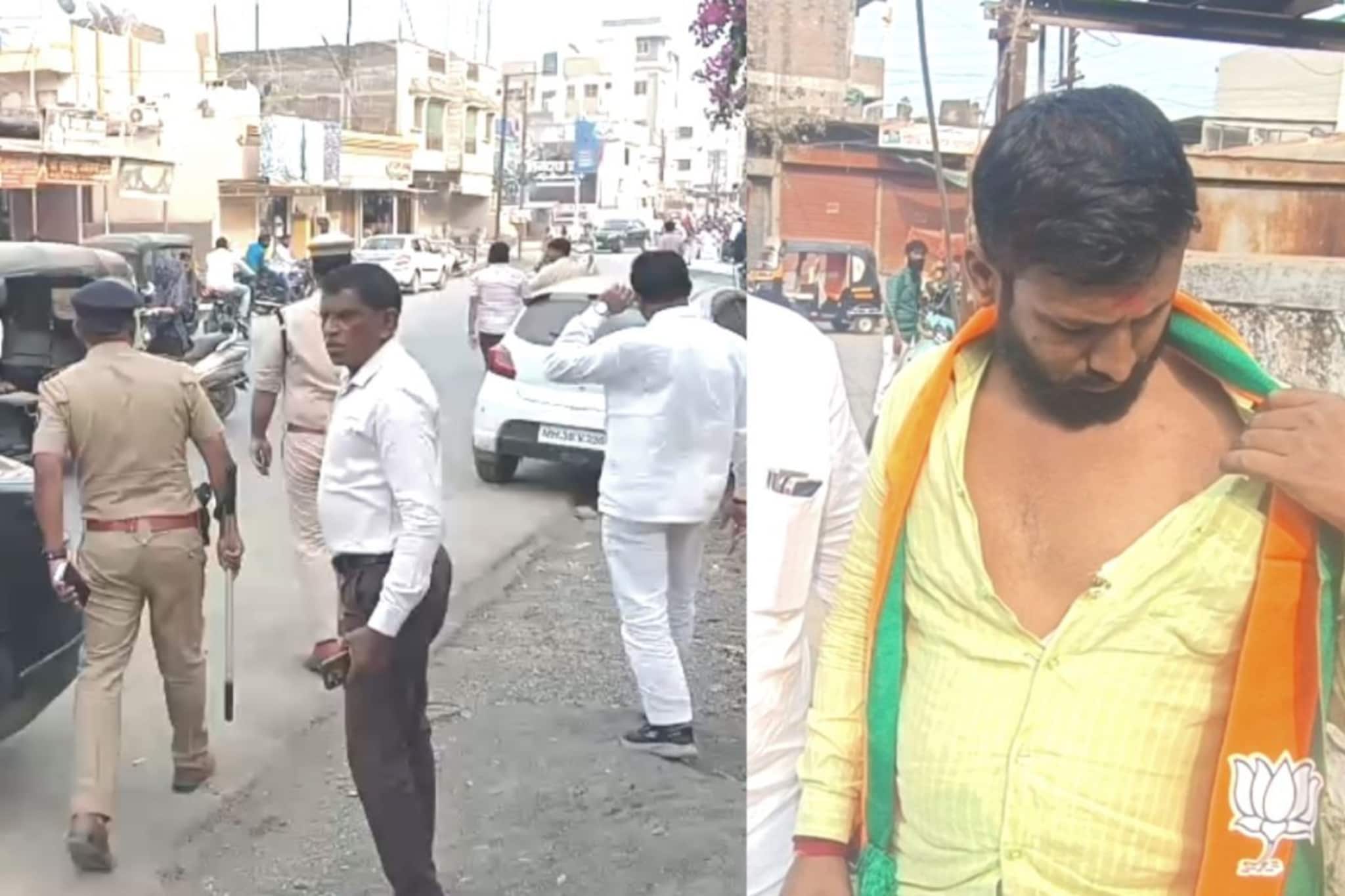 अजित पवार गटाच्या लोकांनी अडवलं, चाकूने वार केला, भाजप कार्यकर्त्याचा आरोप