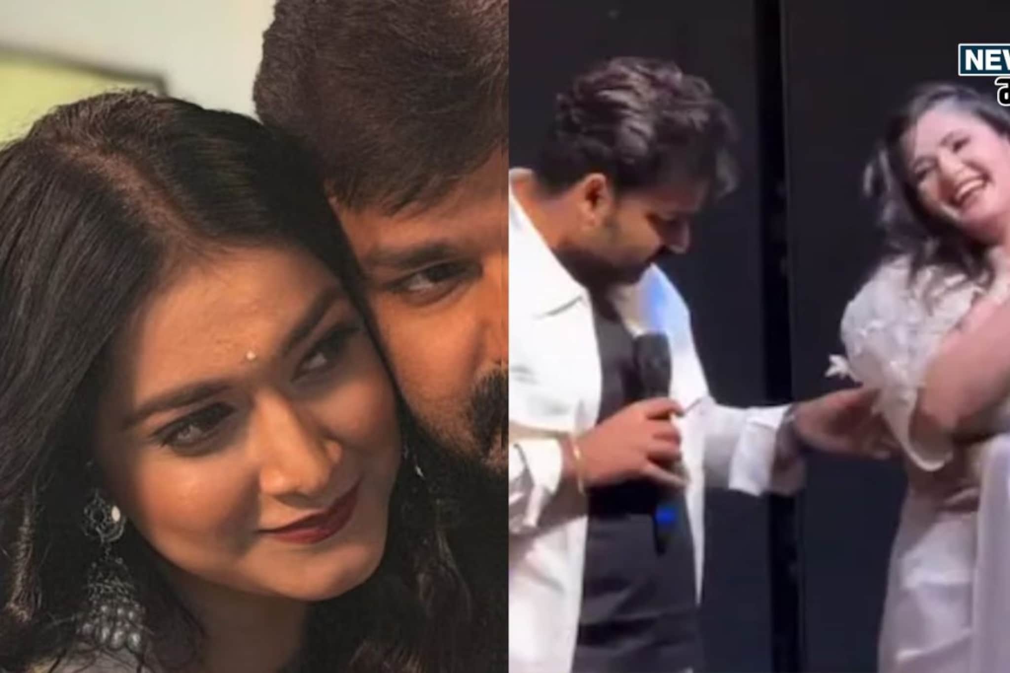 नटीच्या कंबरेत हात, दुसऱ्या बायकोचा राडा, भाजप नेता थेट तिसरं लग्न करून आला? नटीच्या कंबरेत हात, दुसऱ्या बायकोचा राडा, भाजप नेता थेट तिसरं लग्न करून आला?