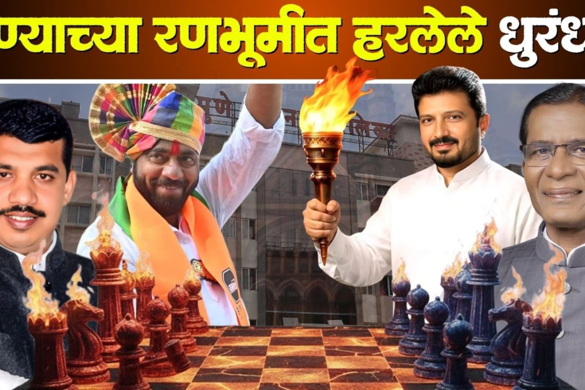 धुरंधर बनायला गेले अन् जोरदार आपटले, पुण्यात 4 शहराध्यक्षांचा दारुण पराभव