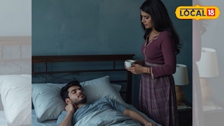 पत्नीने उकळता चहा तोंडावर ओतला (AI Image)