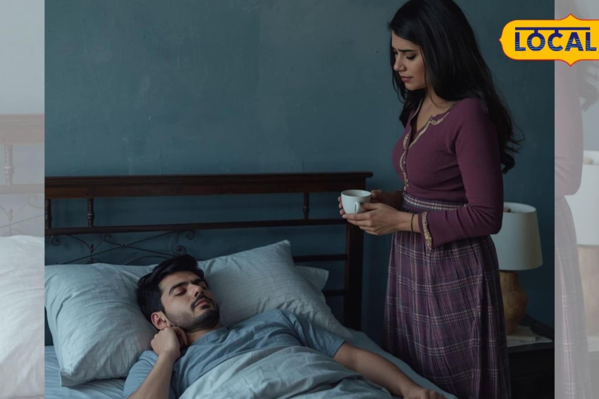 बोलत असताना पतीचं झोपेचं सोंग; पुण्यातील पत्नीने उकळता चहाच तोंडावर ओतला, मग...