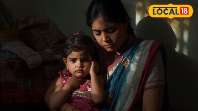 लेकीला मारून केली आत्महत्या (AI Generated Image)