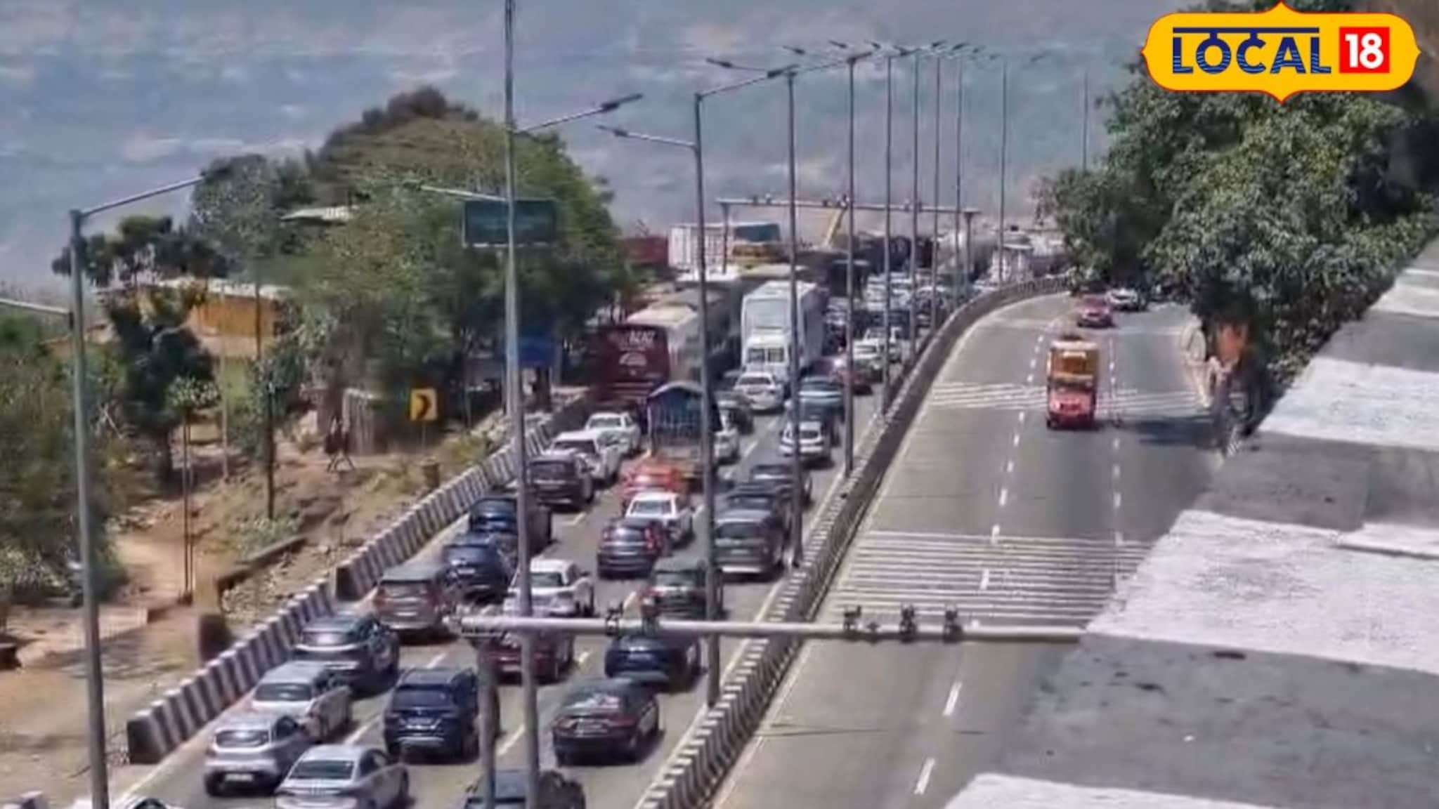 Pune Mumbai Expressway: सलग सुट्ट्यांमुळे फिरायला निघालाय? पुणे-मुंबई एक्सप्रेसवेवर 'ट्रॅफिक जॅम'! 5 KMपर्यंत वाहनांच्या रांगा