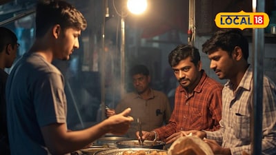 अंडाभुर्जी खाताना वाद (AI Image)