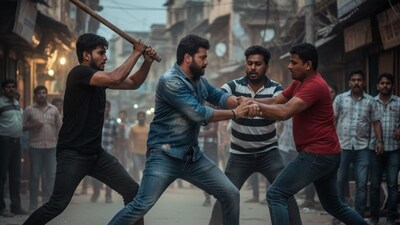 पुण्याच्या रस्त्यावर गुंडांचा हैदोस, तरुणाला किडनॅप केलं, विवस्त्र करून हल्ला, गोळीबारही केला! (AI Image)