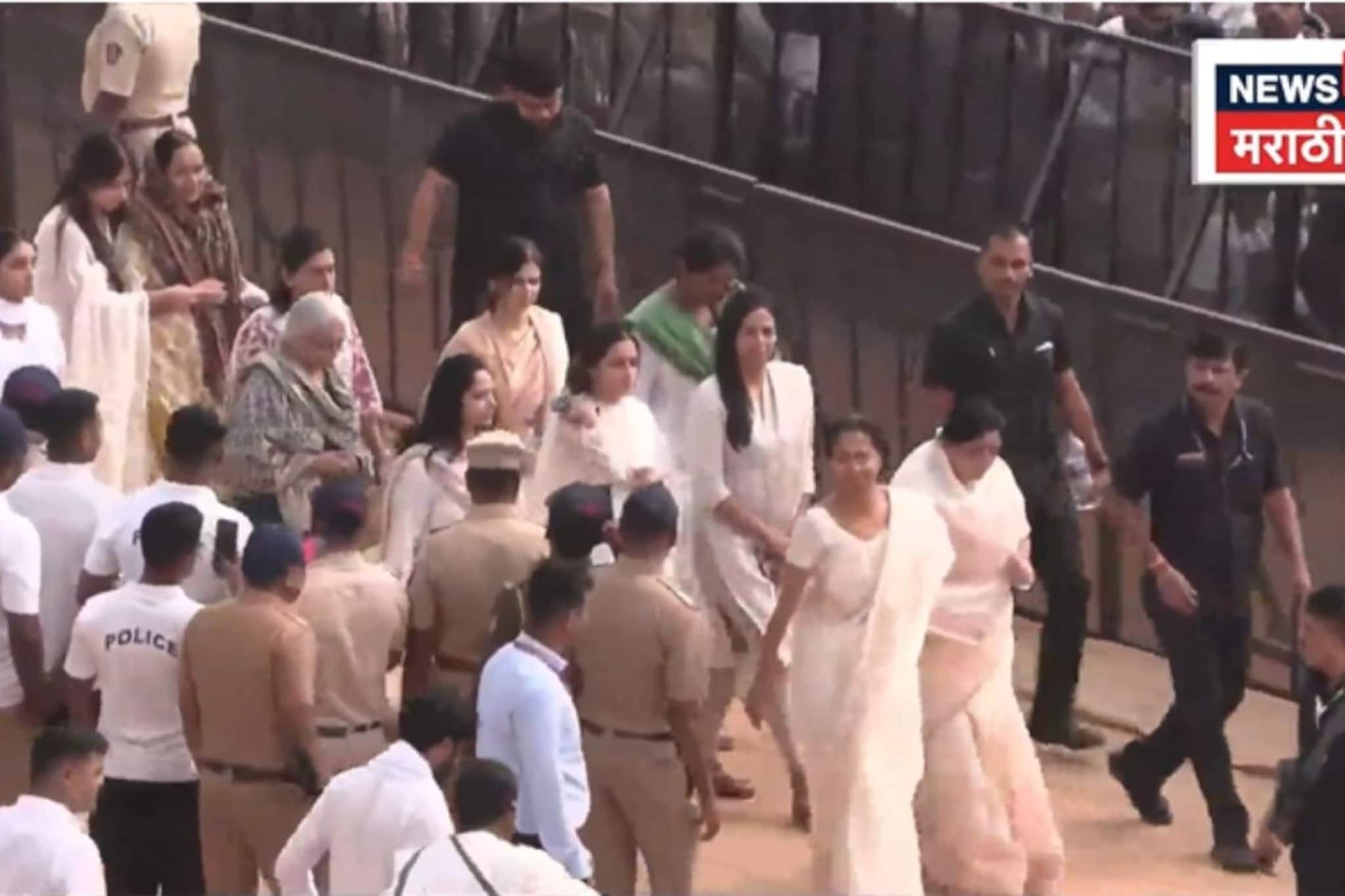 VIDEO: पाय लटपटले, आभाळ फाटलं! रडत रडत सुनेत्रा पवारांचा दादांना अखेरचा निरोप