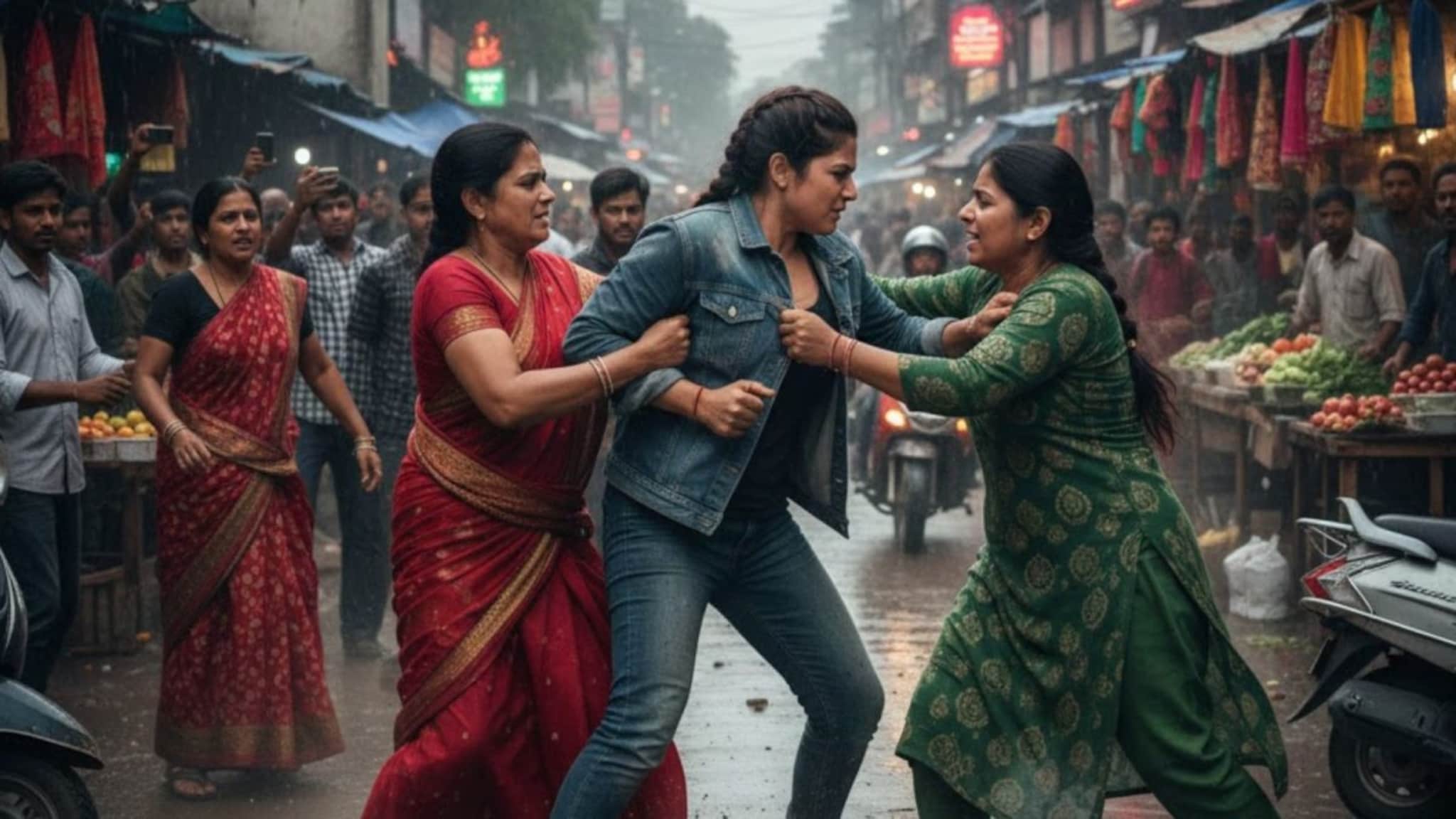 पुण्याच्या रस्त्यावर भयानक घडलं, पतीच्या गर्लफ्रेंडवर महिलेचा 'विषारी' हल्ला!