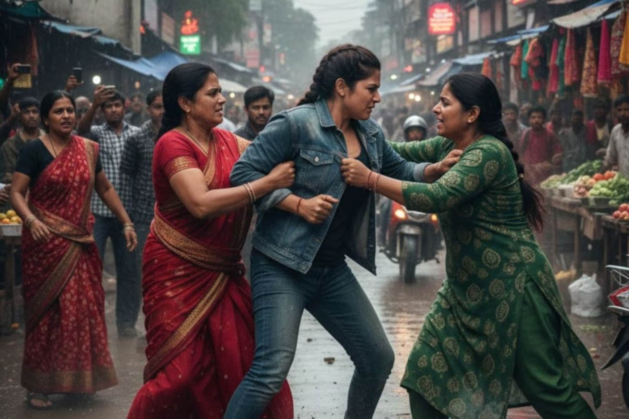 पुण्याच्या रस्त्यावर भयानक घडलं, पतीच्या गर्लफ्रेंडवर महिलेचा 'विषारी' हल्ला!