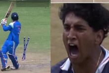 Vaibhav Suryavanshi VIDEO : 4 बॉलमध्ये खेळखल्लास,वैभव सूर्यवंशीच्या दांड्या उडवणारा Ritvik Appidi कोण?