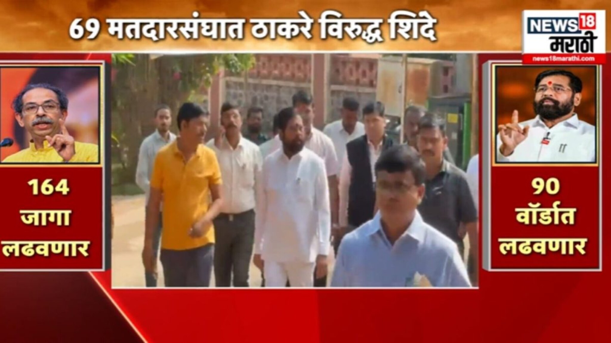 Election Report : मुंबईत सामना,  ६९ मतदार संघात ठाकरे VS शिंदे