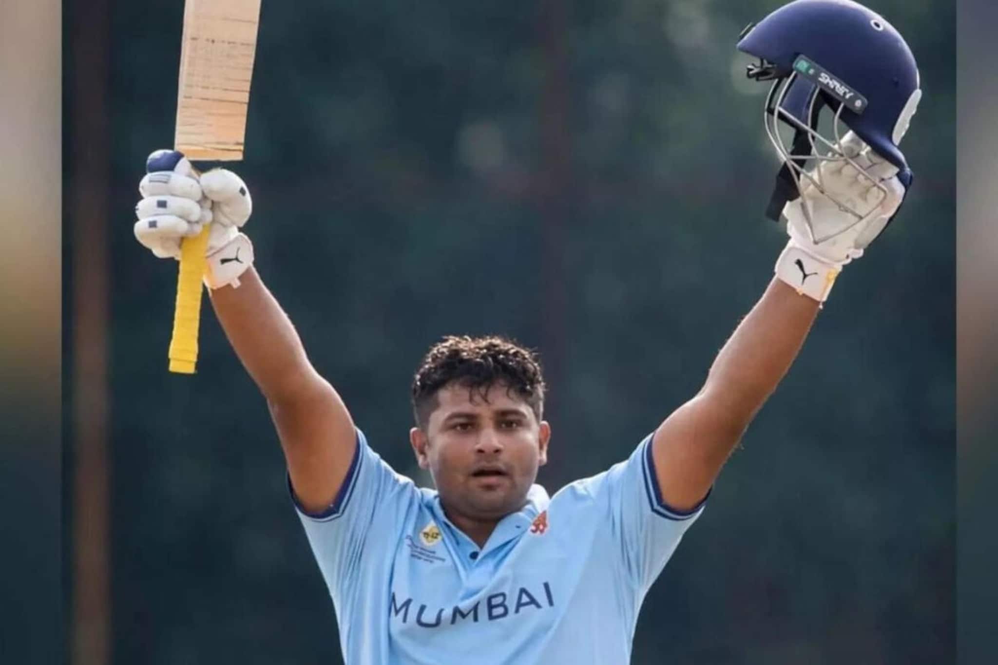 15 चेंडूत बॉलरच्या चिधड्या उडवल्या, सरफराजचा निवड समितीच्या डोळ्यात खुपेल असा रे