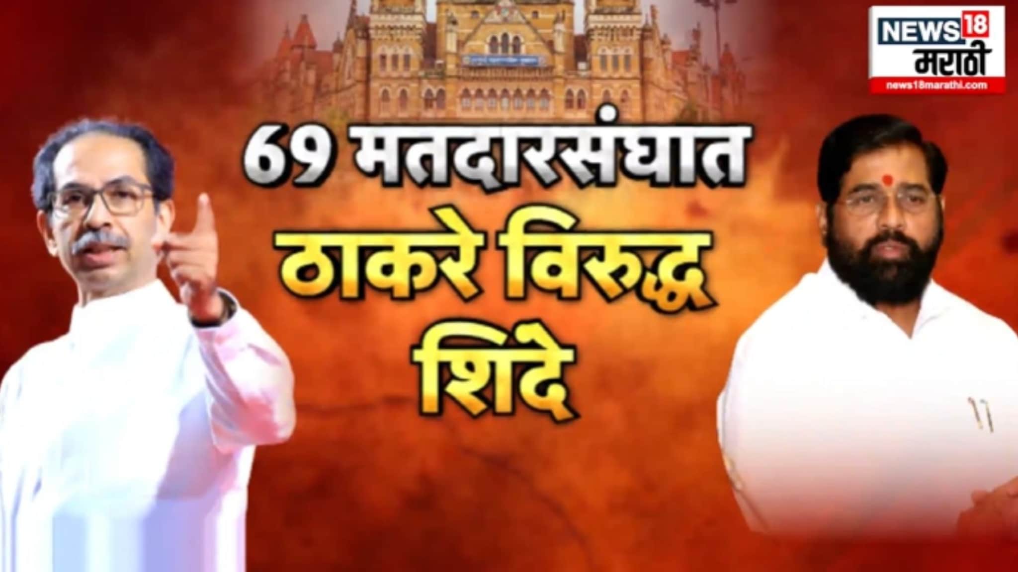 Political Report : मुंबई पालिकेत ठाकरेंची अग्निपरीक्षा , ६९ मतदार संघात शिंदे विरुद्ध ठाकरे, VIDEO Political Report : मुंबई पालिकेत ठाकरेंची अग्निपरीक्षा , ६९ मतदार संघात शिंदे विरुद्ध ठाकरे, VIDEO