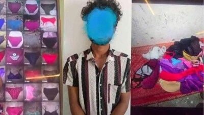 अंडरवेअर चोर पकडला