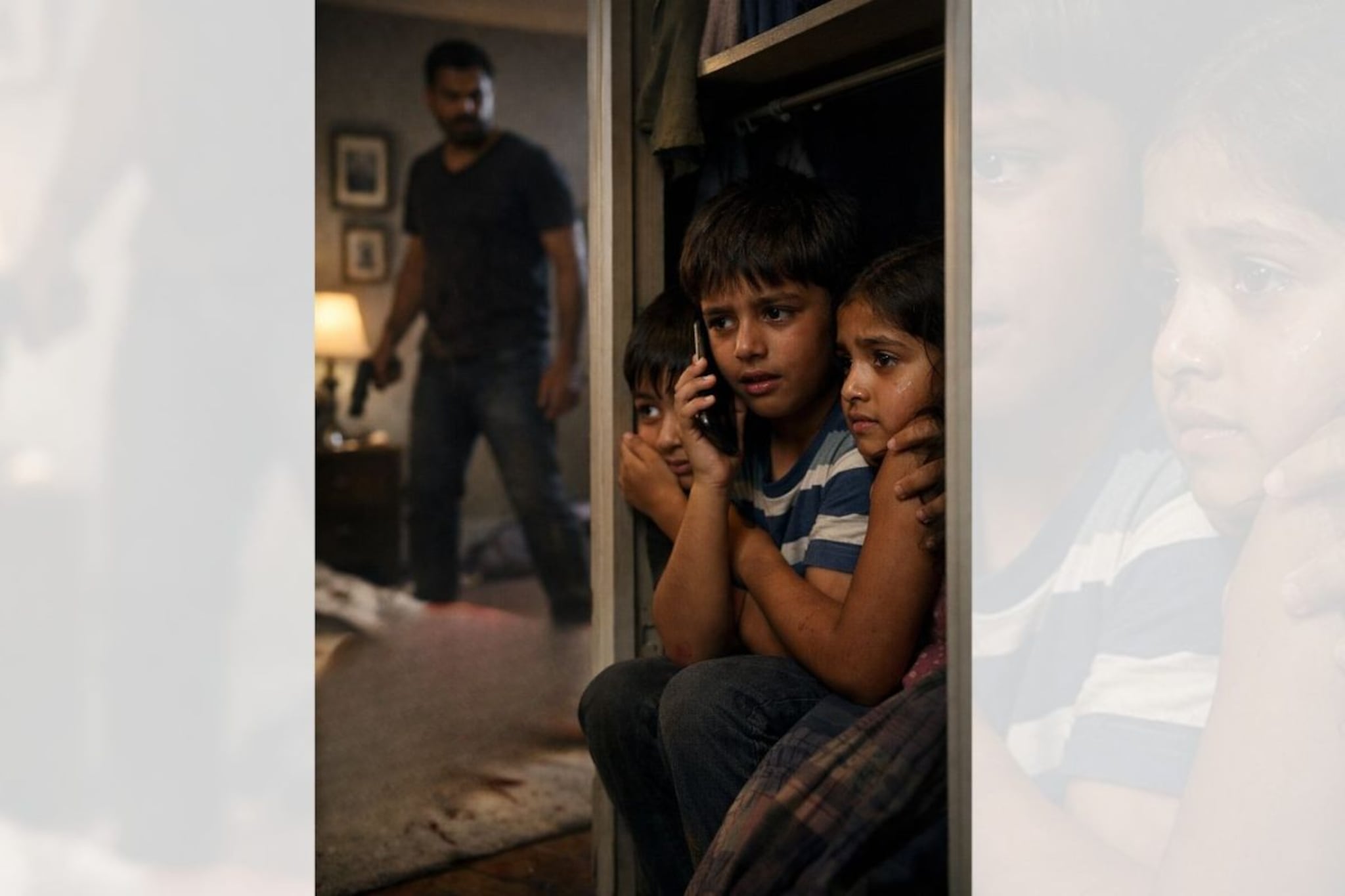 आई रक्ताच्या थारोळ्यात, बापाचा क्रूर चेहरा पाहून मुलं कपाटात लपली; एका कॉलने...