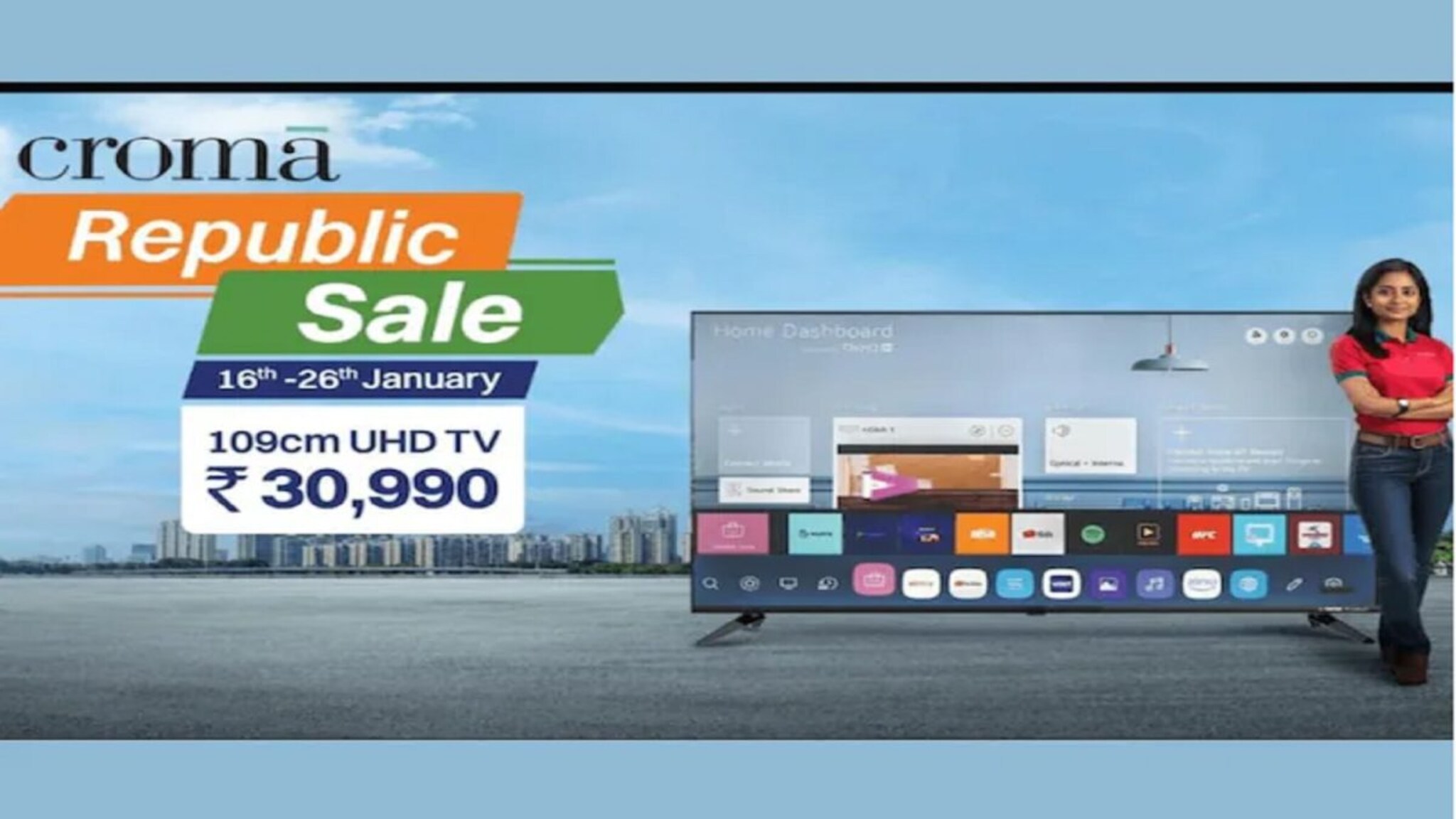 TV, वॉशिंग मशीनसह AC खरेदीची सुवर्ण संधी! Cromaचा रिपब्लिक डे सेल सुरु, भारी ऑफर 