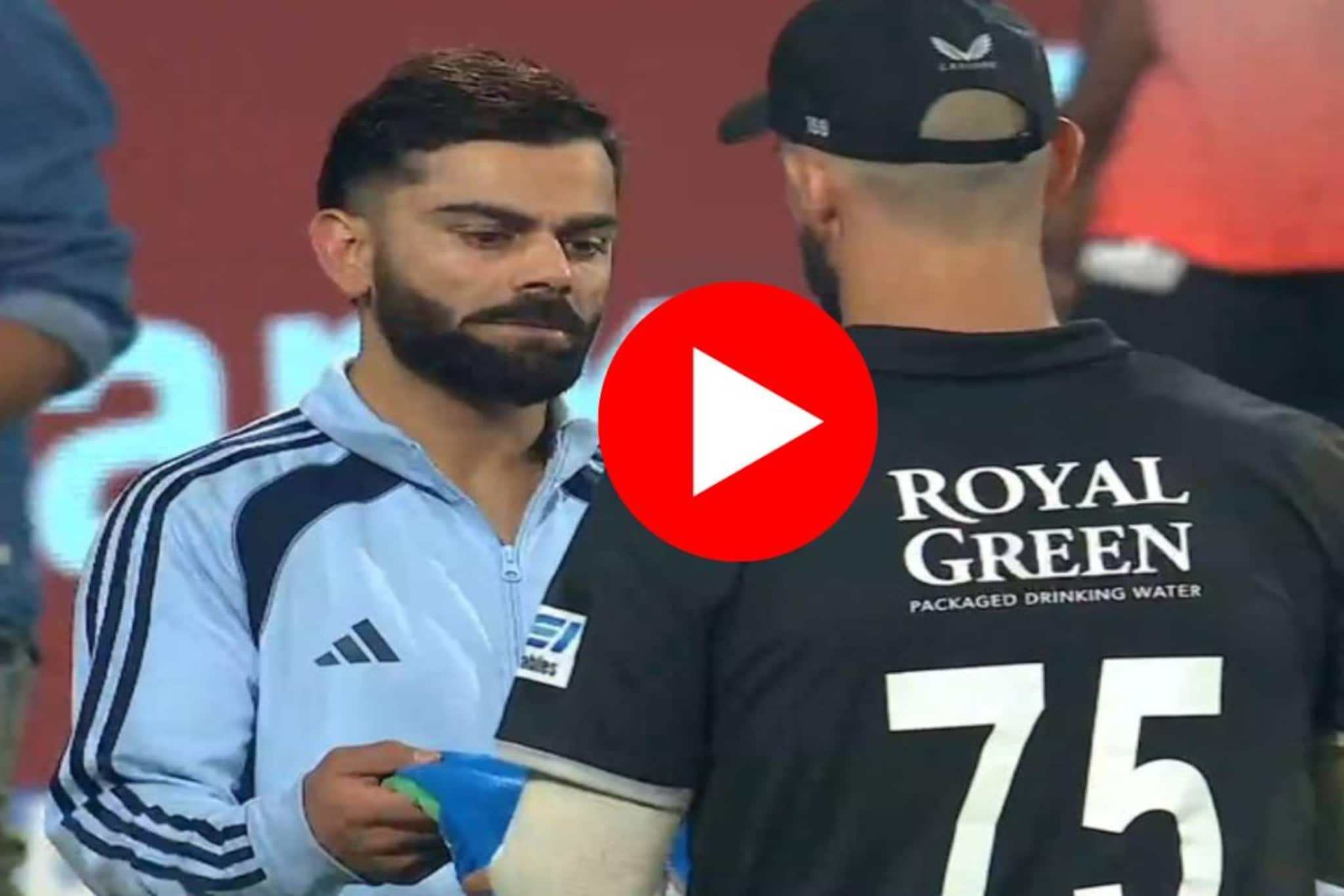 VIDEO : टीम इंडियाच्या पराभवाला कारणीभूत ठरला, त्यालाच कोहलीने दिलं मोठं गिफ्ट,