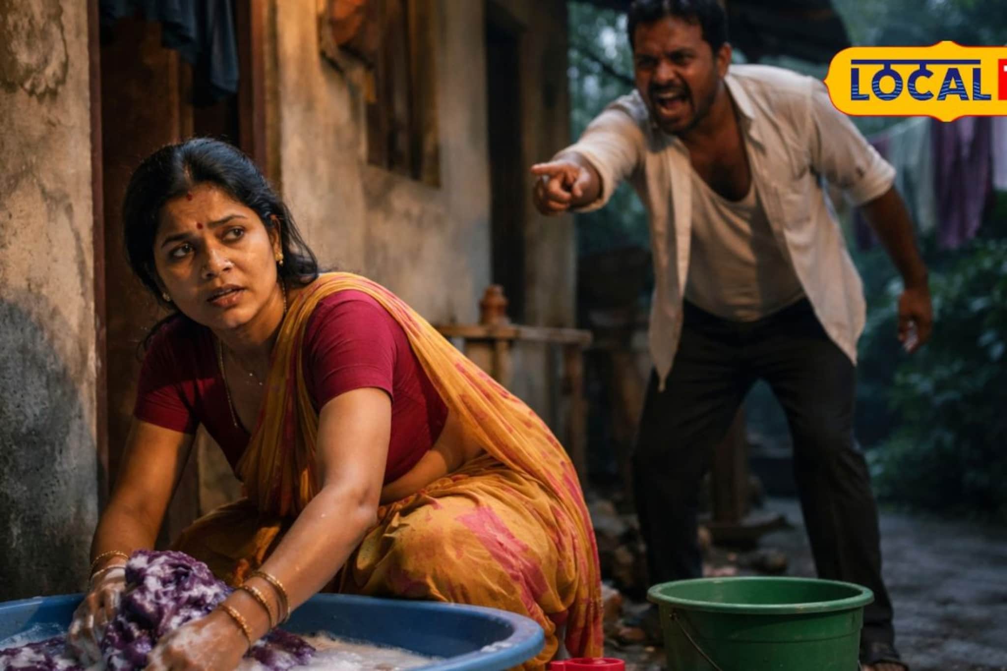 पत्नीने स्पष्ट नकार देताच पतीचा संयम सुटला; घराच्या दारातच केलं भयान कांड पत्नीने स्पष्ट नकार देताच पतीचा संयम सुटला; घराच्या दारातच केलं भयान कांड