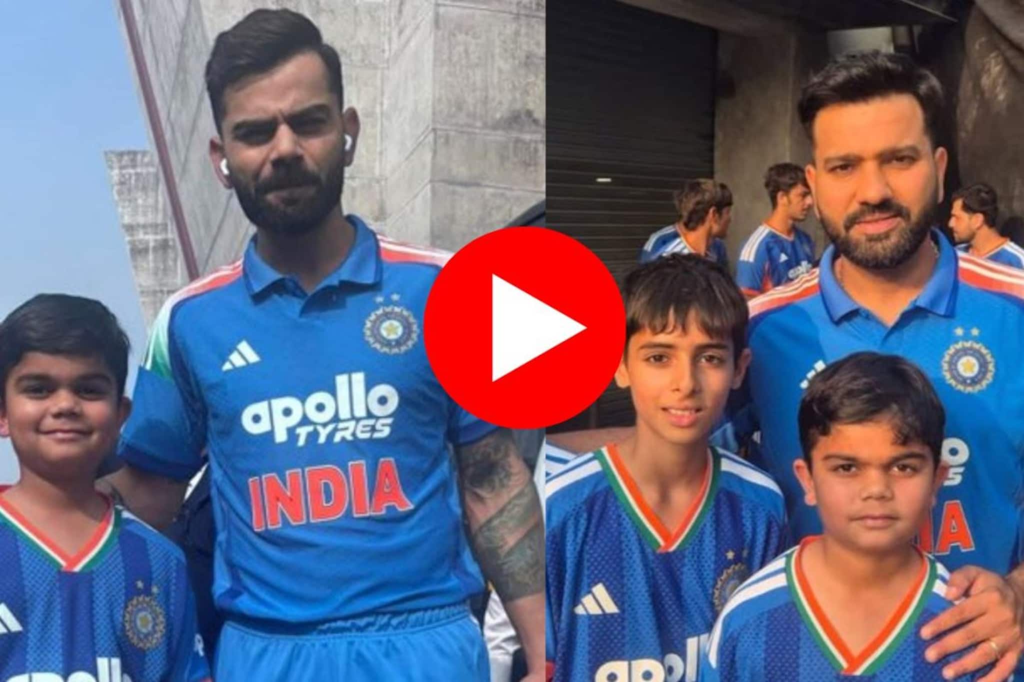 VIDEO : 'छोट्या चिकू'ला पाहून कोहलीच आश्चर्यचकीत, थेट रोहित शर्मासमोरच उभं केलं VIDEO : 'छोट्या चिकू'ला पाहून कोहलीच आश्चर्यचकीत, थेट रोहित शर्मासमोरच उभं केलं