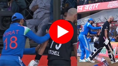 virat kohli pushed deryl mitchell