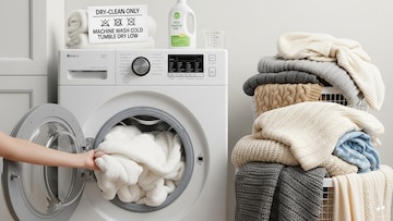 जड ब्लँकेट आणि गोधड्या घरी धुताना 'या' चुका टाळा; मशीन खराब होईल आणि ब्लँकेटही! जड ब्लँकेट आणि गोधड्या घरी धुताना 'या' चुका टाळा; मशीन खराब होईल आणि ब्लँकेटही!
