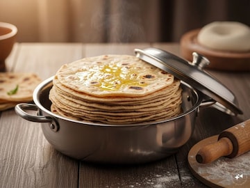 कॅसरोलमधील चपात्या दुपारपर्यंत ओल्या होतात? पाहा दिवसभर चांगल्या ठेवण्याची पद्धत कॅसरोलमधील चपात्या दुपारपर्यंत ओल्या होतात? पाहा दिवसभर चांगल्या ठेवण्याची पद्धत