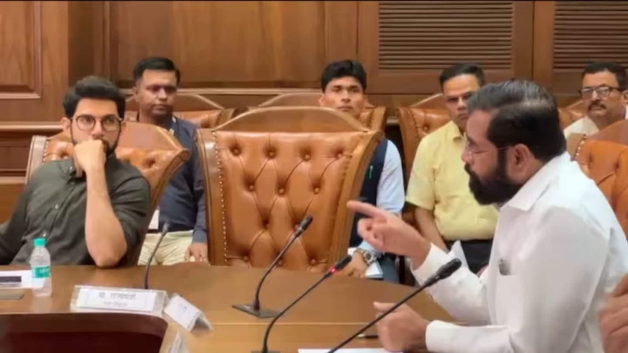 एकनाथ शिंदे-आदित्य ठाकरे समोरासमोर येणार, बैठकीत खडाजंगी होण्याची शक्यता