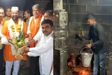 अब्दुल सत्तारांनी महाशिवरात्रीला मंदिरात जाऊन दर्शन घेतलं, भाजप कार्यकर्ते संतापले, गोमुत्र शिपडलं