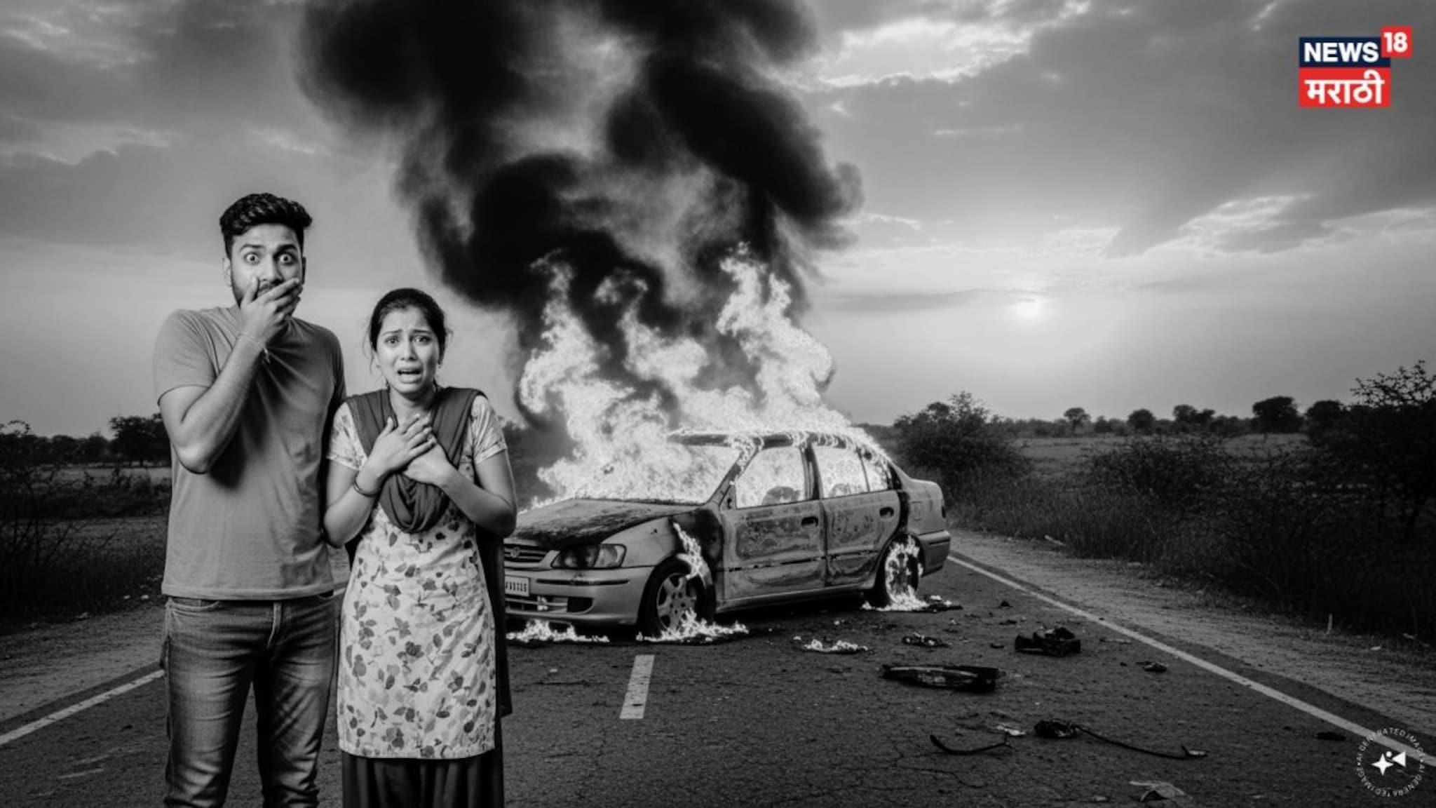 मध्यरात्री वाशिमच्या नागरिकांची उडाली झोप, घरासमोरच्या गाड्या पेटवल्या मध्यरात्री वाशिमच्या नागरिकांची उडाली झोप, घरासमोरच्या गाड्या पेटवल्या