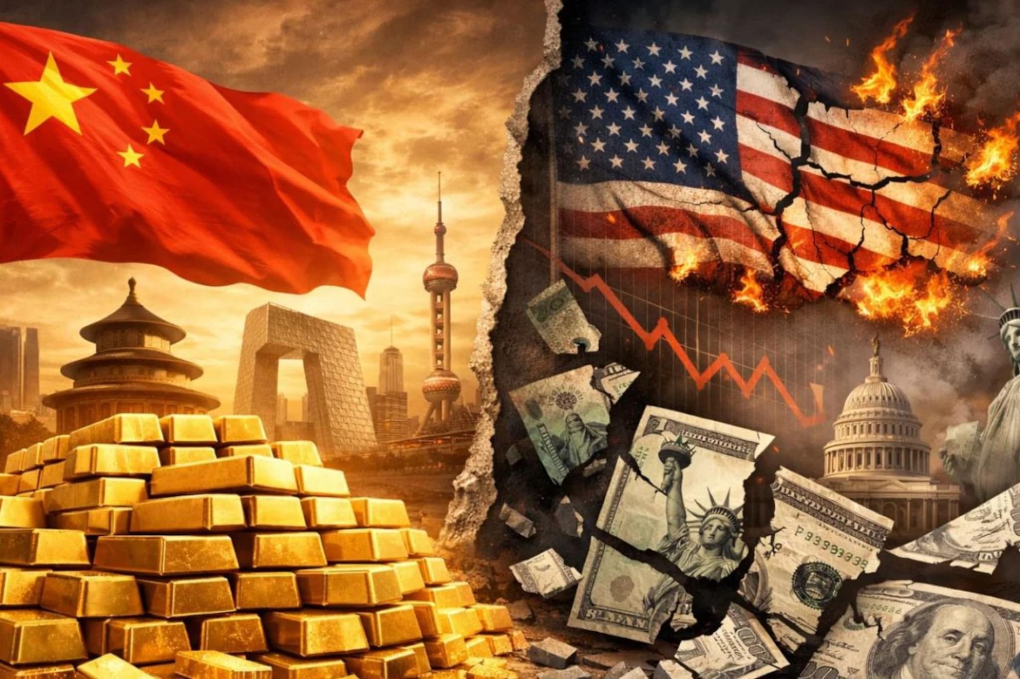 चीनने केला Gold गेम, एका निर्णयाने बाजारपेठेत भूकंप;तिजोरी पाहून अमेरिका हादरली