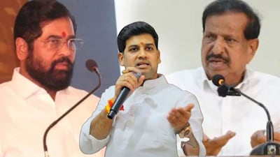 एकनाथ शिंदे-श्रीकांत शिंदे-गणेश नाईक