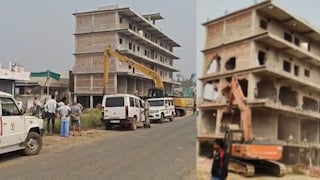 गडचिरोलीच्या बड्या नेत्याची इमारत जमीनदोस्त