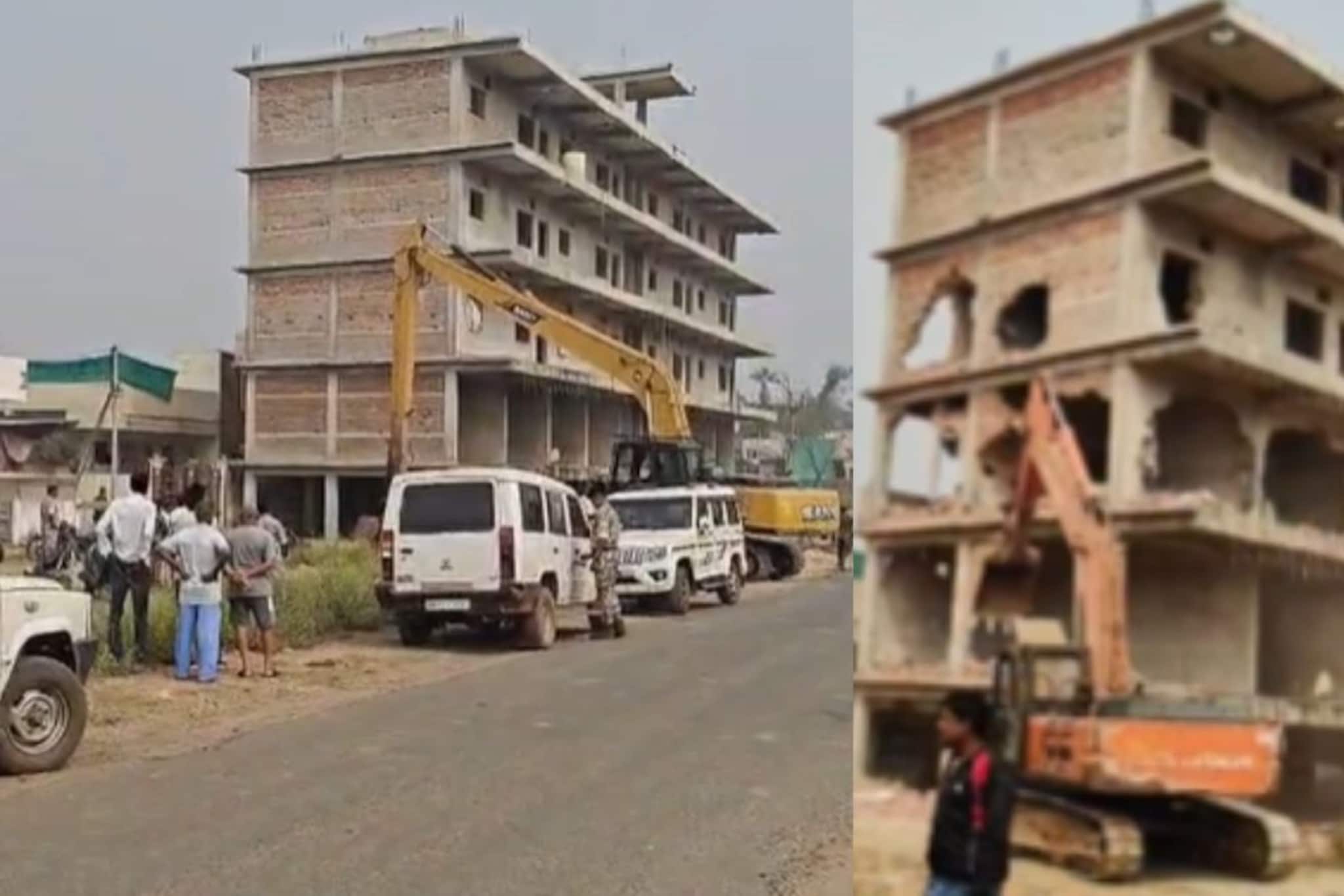 हातोडा चालला! अहेरीतील 'त्या' बड्या काँग्रेस पुढाऱ्याची अनधिकृत इमारत जमीनदोस्त हातोडा चालला! अहेरीतील 'त्या' बड्या काँग्रेस पुढाऱ्याची अनधिकृत इमारत जमीनदोस्त