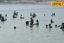 पैठणमध्ये नदीत सापडतंय सोनं, लोकांची तुफान गर्दी, पाहा PHOTOS