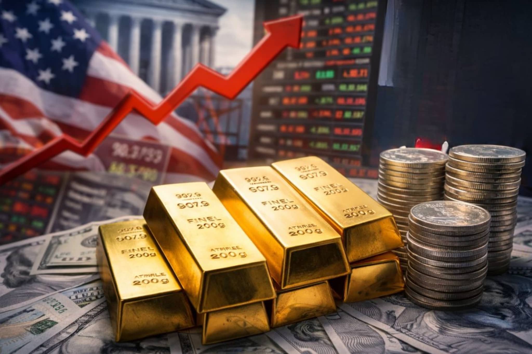 एका निर्णयाने मार्केटमध्ये सोन्याचा 'ब्लास्ट', किमतींनी ओलांडली धोक्याची पातळी; चांदीही चमकली, 5.8 टक्क्यांची भरारी