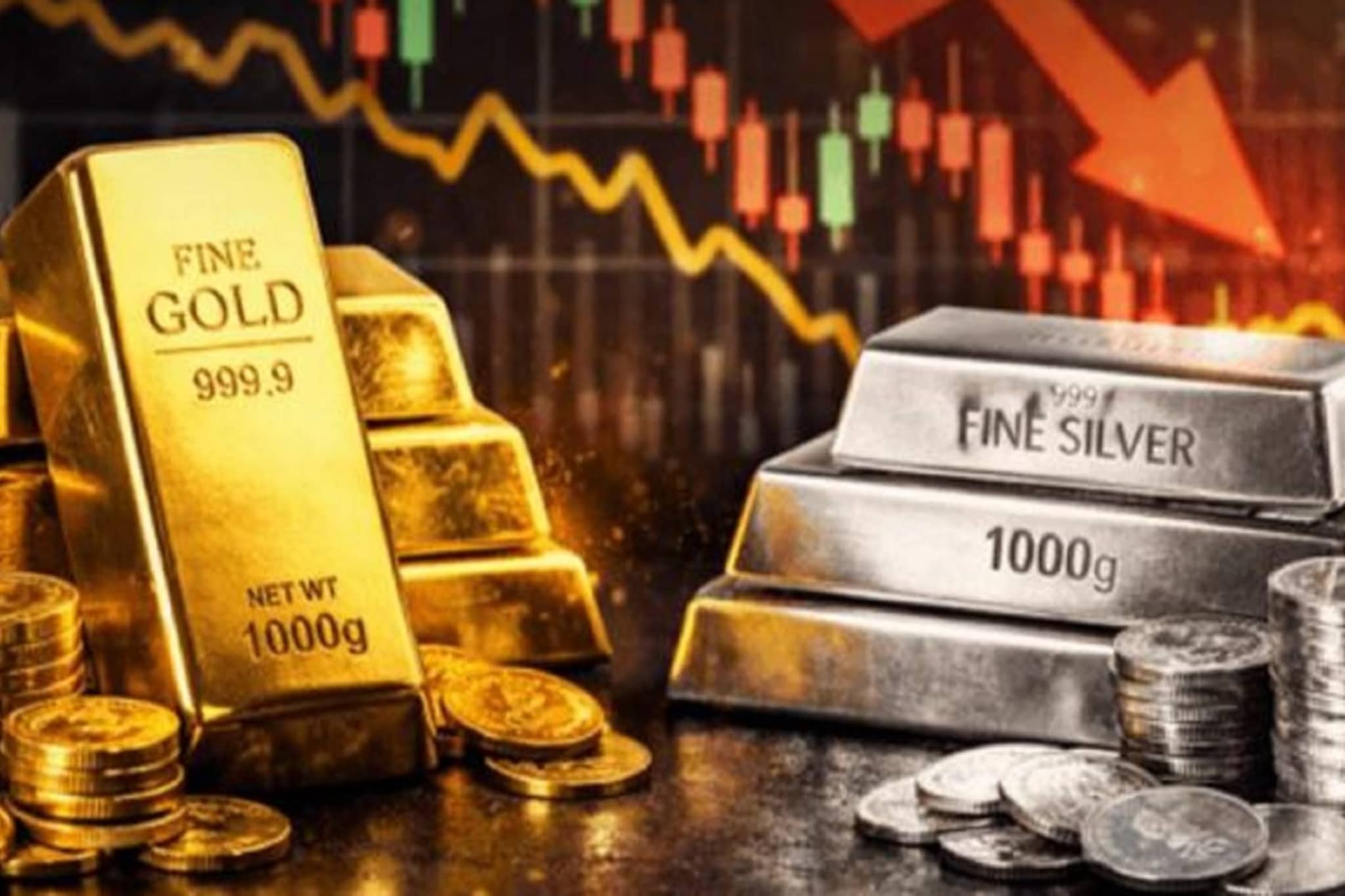 सोनं-चांदीच्या किंमतीत घसरण सुरुच! पाहा आज कितीने कमी झाले भाव