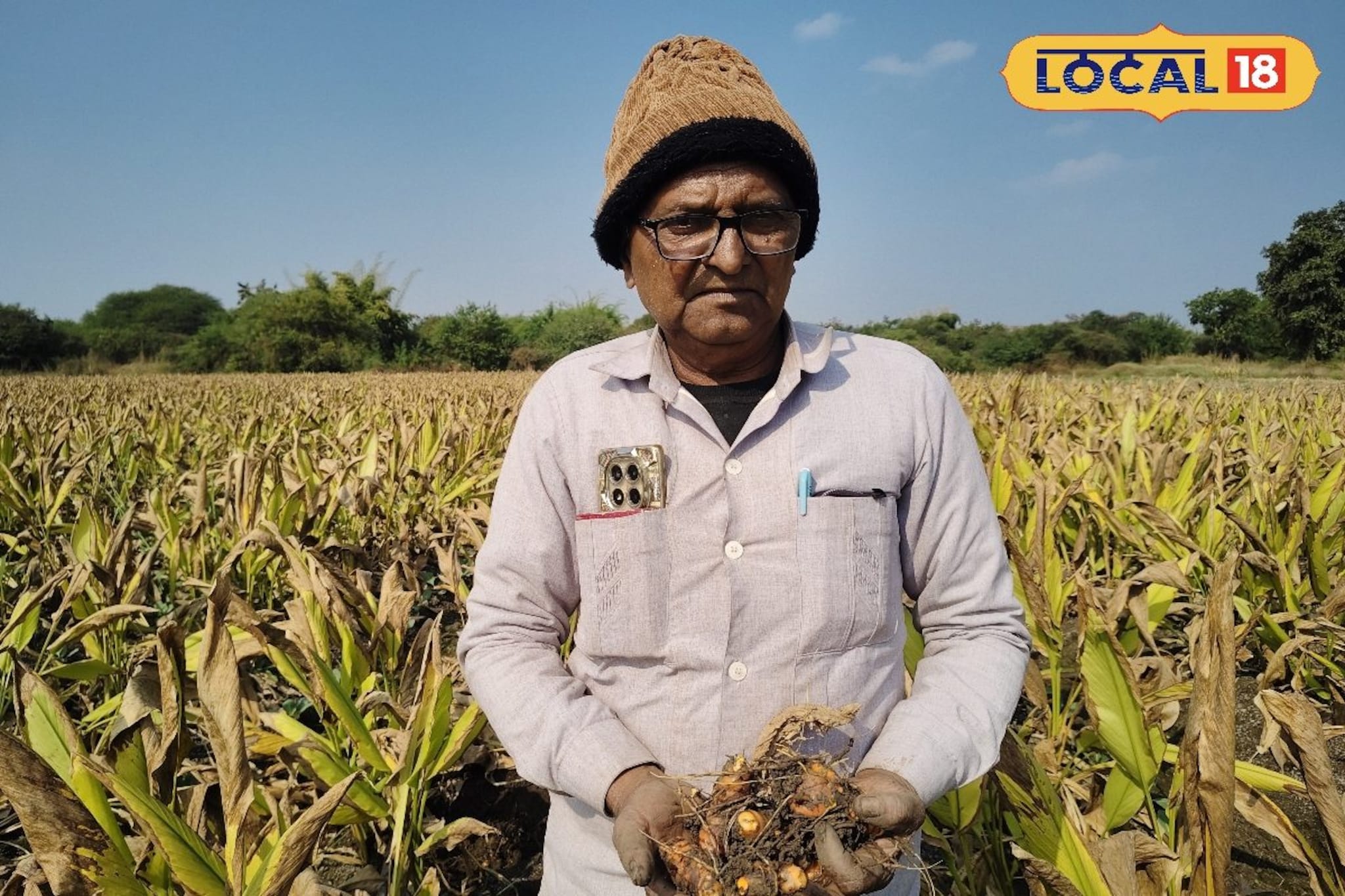 शेतकऱ्यानं डोकं लावलं, हळद शेतीतून थेट पावडर निर्मिती, कमाई लाखात