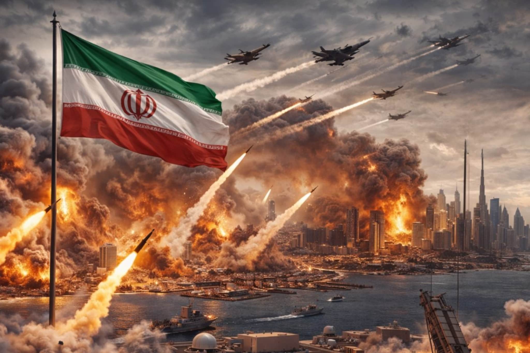 इराणचा खतरनाक Counter Attack,एकाच वेळी 8 देशांवर हल्ला;दुबईवर क्षेपणास्त्र डागले