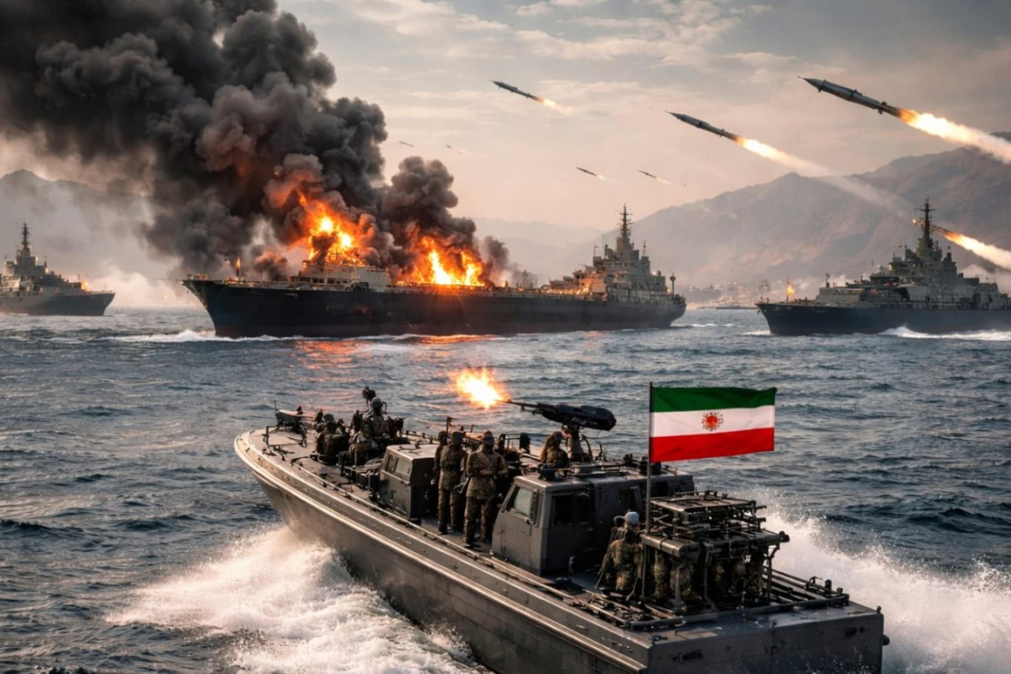 इराणने केली नाकेबंदी, अमेरिकेसह सर्वांना गुडघ्यावर आणलं; जगाची 'लाईफलाईन' कापली