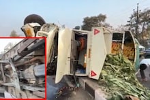 मुंबई-पुणे महामार्गावर विचित्र अपघात, सुस्साट सुटलेल्या ट्रकची तीन वाहनांना जोरदार धडक